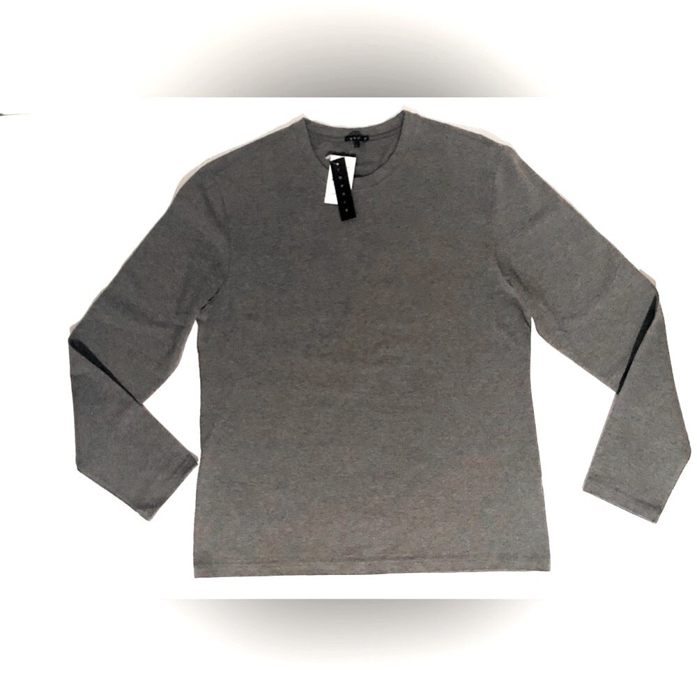 NWT Theory Heather Grey Crew